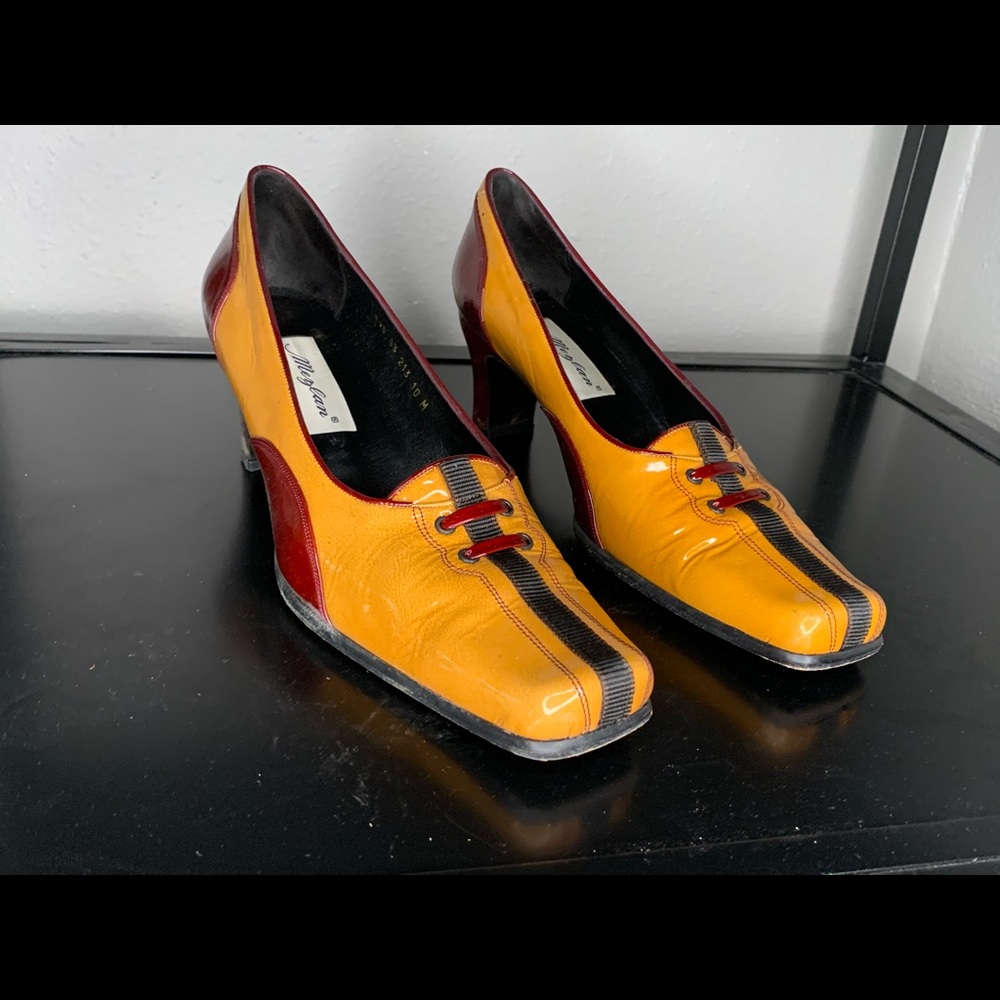 Mezlan vintage two tones loafers patent